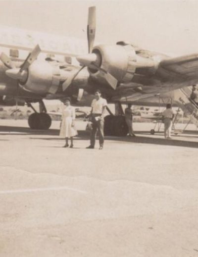 primer avión que aterrizo en PV