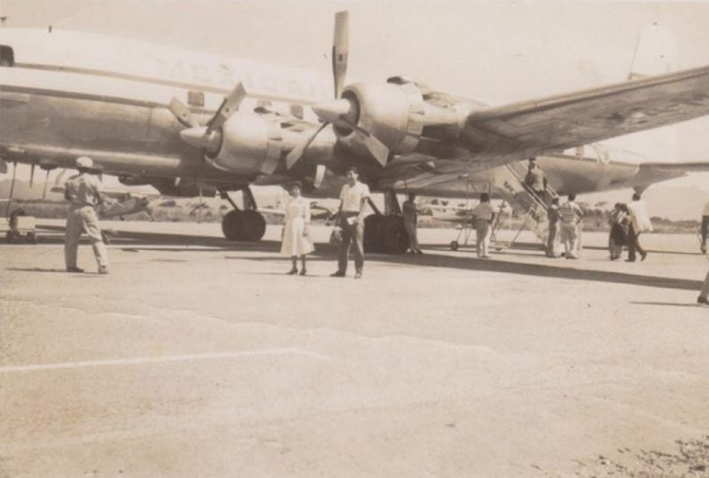 primer avión que aterrizo en PV